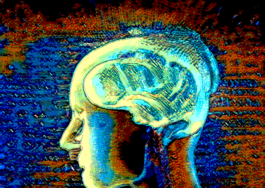 Ilustracao conceitual de Inteligencia Artificial Geral representando o futuro da tecnologia